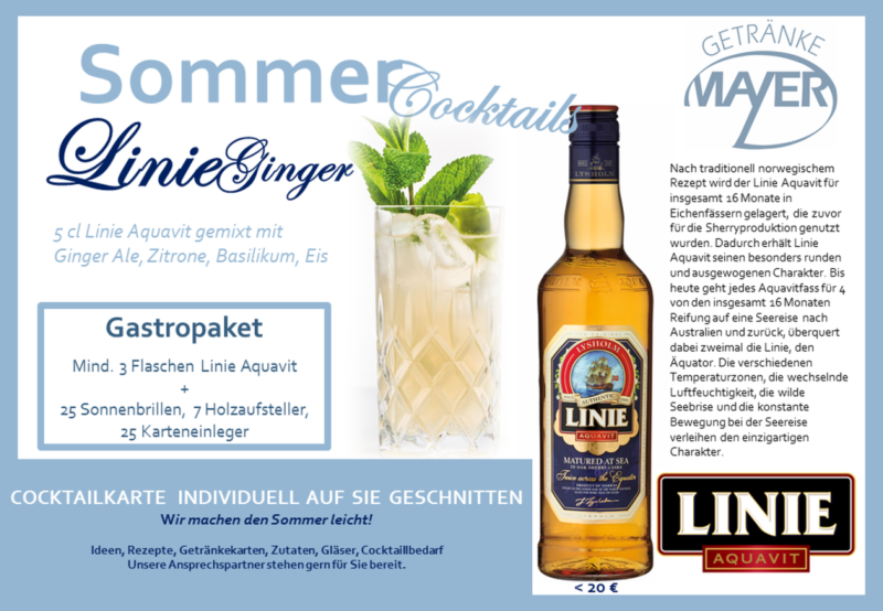 Sommercocktails Linie