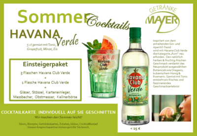 Sommercocktails Havana